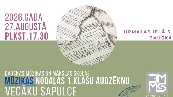Informācija par 1.klašu audzēkņu vecāku sapulci.