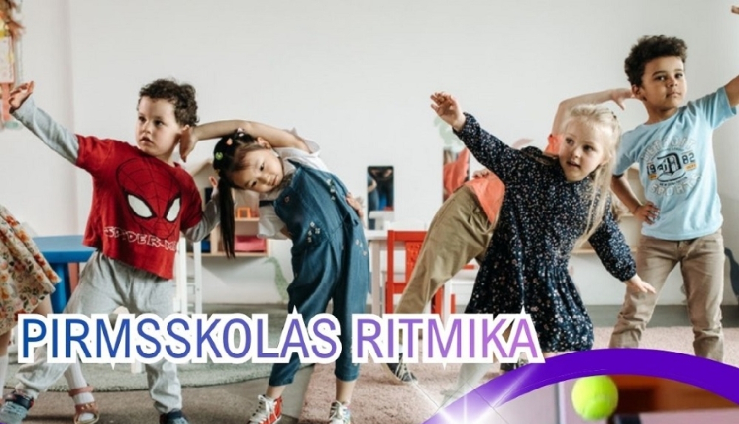 Informācija par ritmikas nodarbībām pirmsskolniekiem.