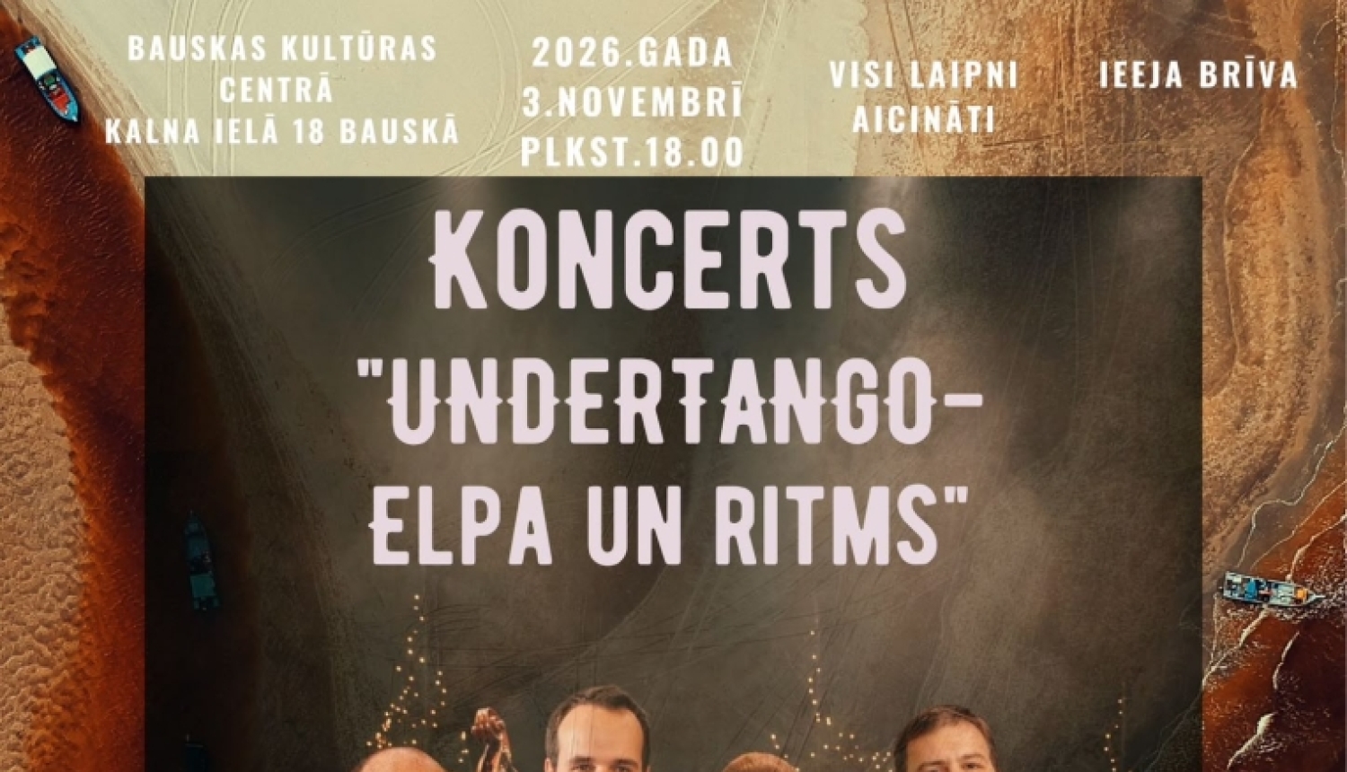 Koncerta "Undertango - elpa un ritms" afiša.